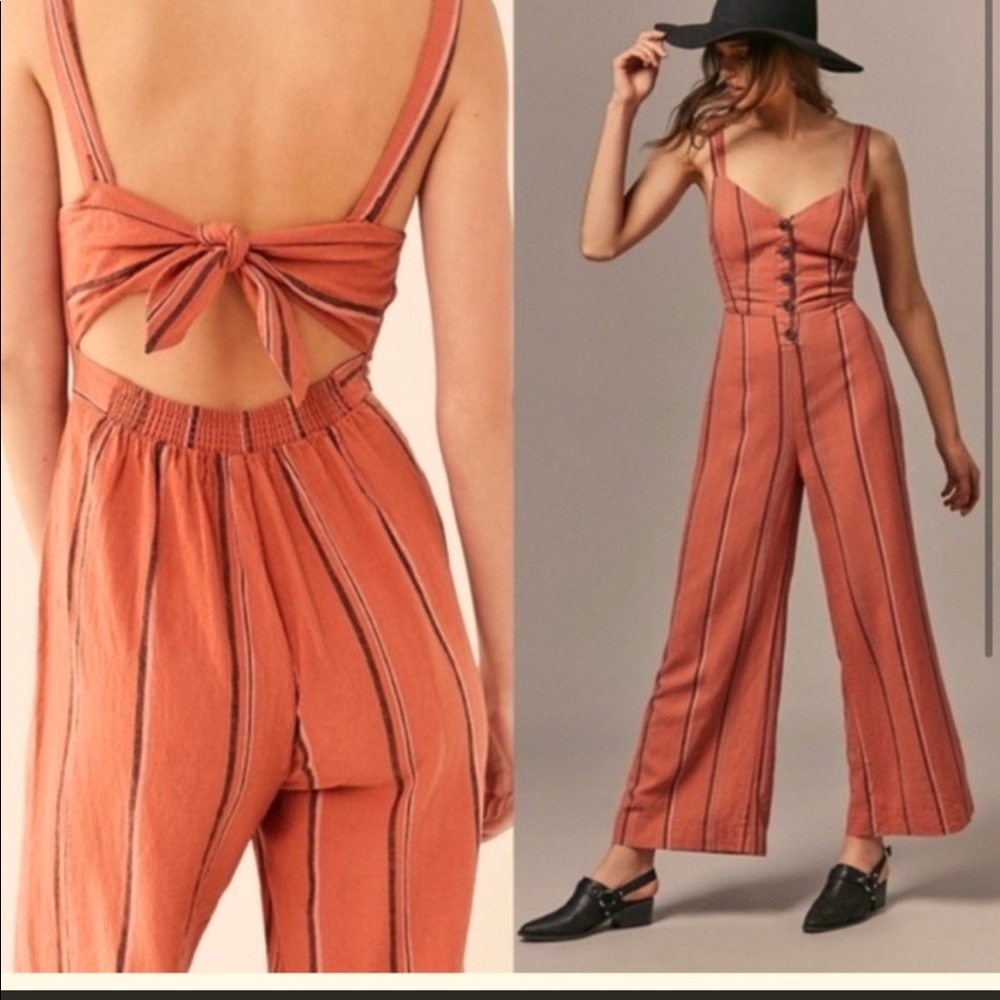 LIKE NEW Urban outfitters tie back jumpsuit SMALL